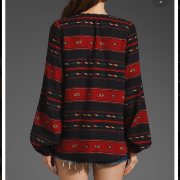 Planet Blue - Blu Moon Najavo Blouse Tencel/Tribal - Picture 2 of 8